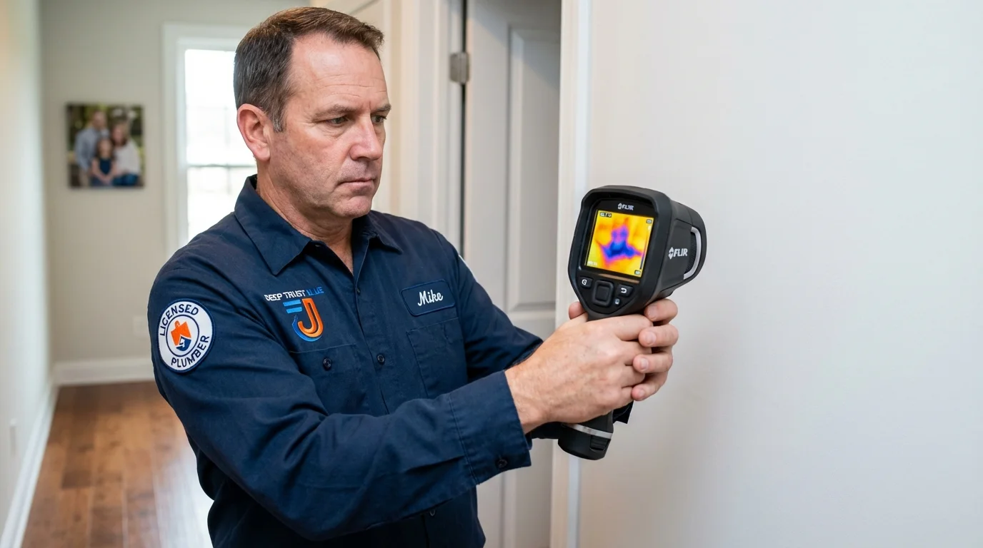 Thermal imaging leak detection by Johns Plumbing LLC in Andalusia
